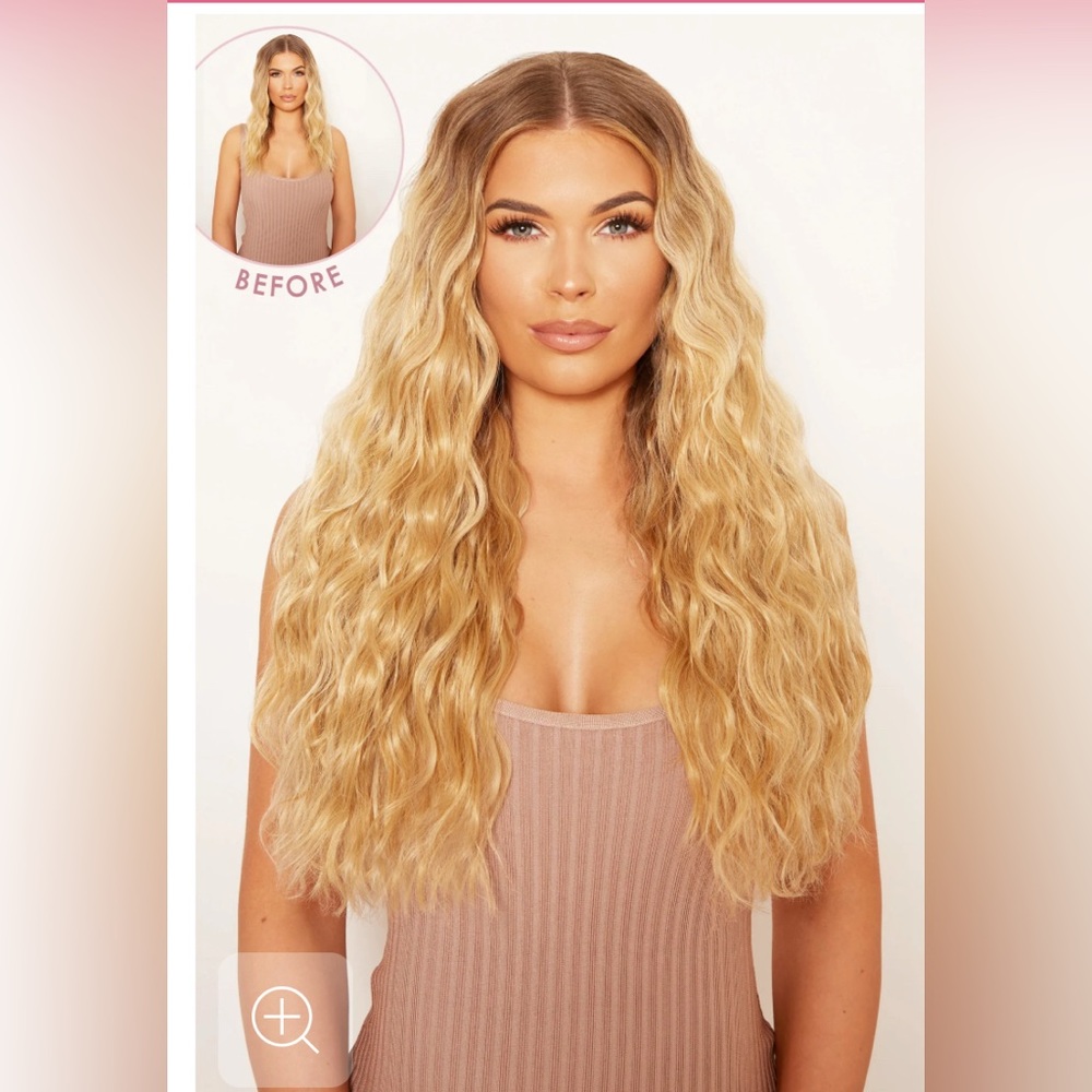 Lulla Bellz crimp 5 piece clip-in hair extensions.. 2 sets (10 pieces )